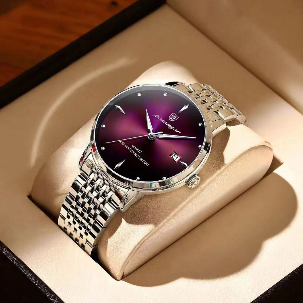 Luminous Men's Thin Quartz Watch