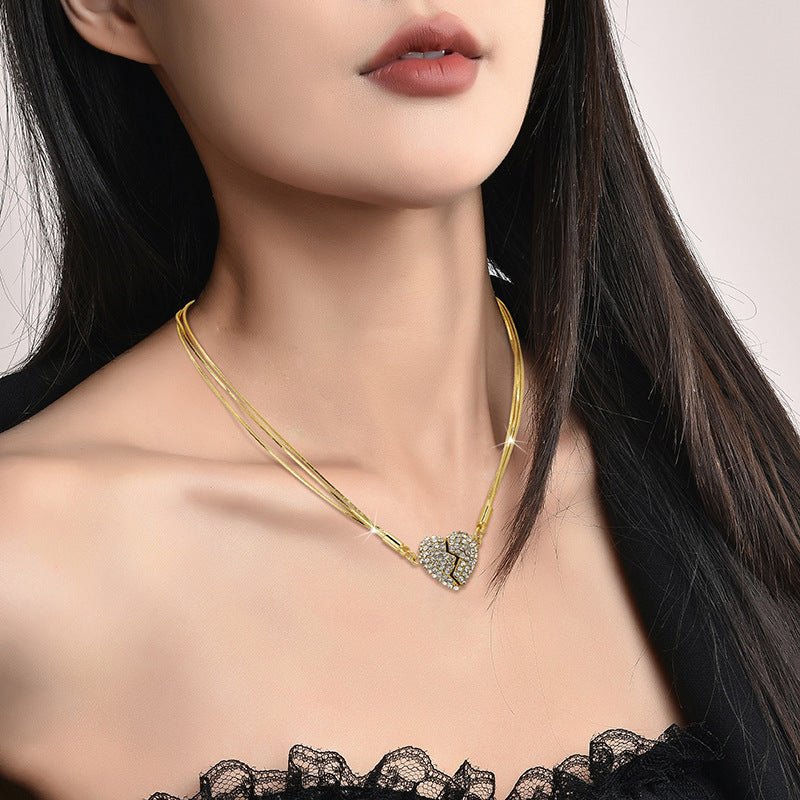 Magnetic Heart Necklace - gaviara