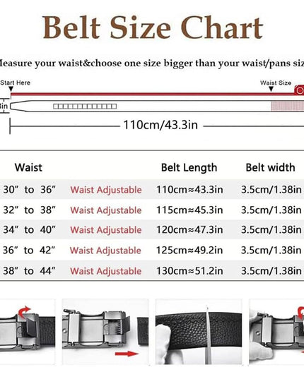 Men’s Classic Automatic Buckle Belt - gaviara