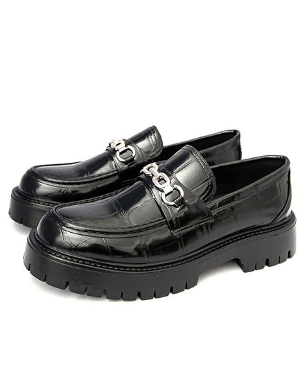 Men’s Crocodile Pattern Shoes - gaviara
