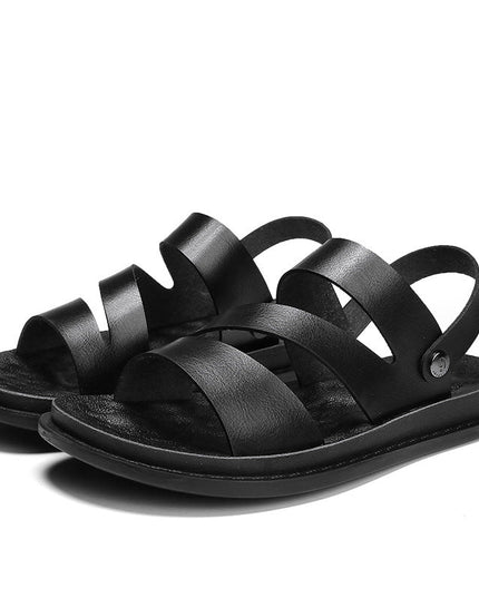 Men’s Leather Outdoor Sandals - gaviara