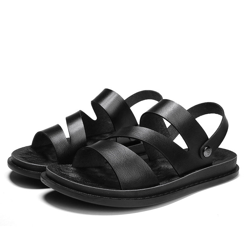 Men’s Leather Outdoor Sandals - gaviara