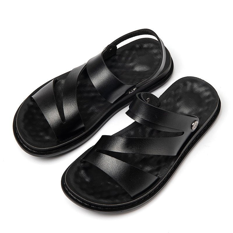 Men’s Leather Outdoor Sandals - gaviara