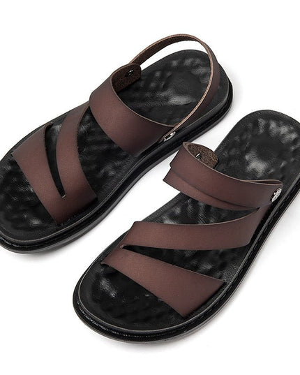Men’s Leather Outdoor Sandals - gaviara