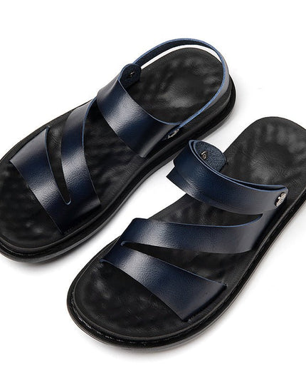 Men’s Leather Outdoor Sandals - gaviara
