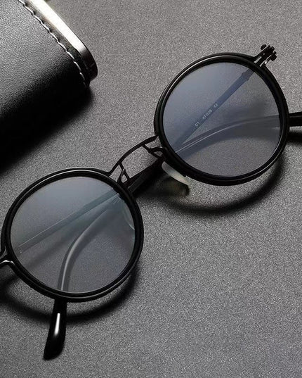 Men’s Round Punk Metal Shades - gaviara