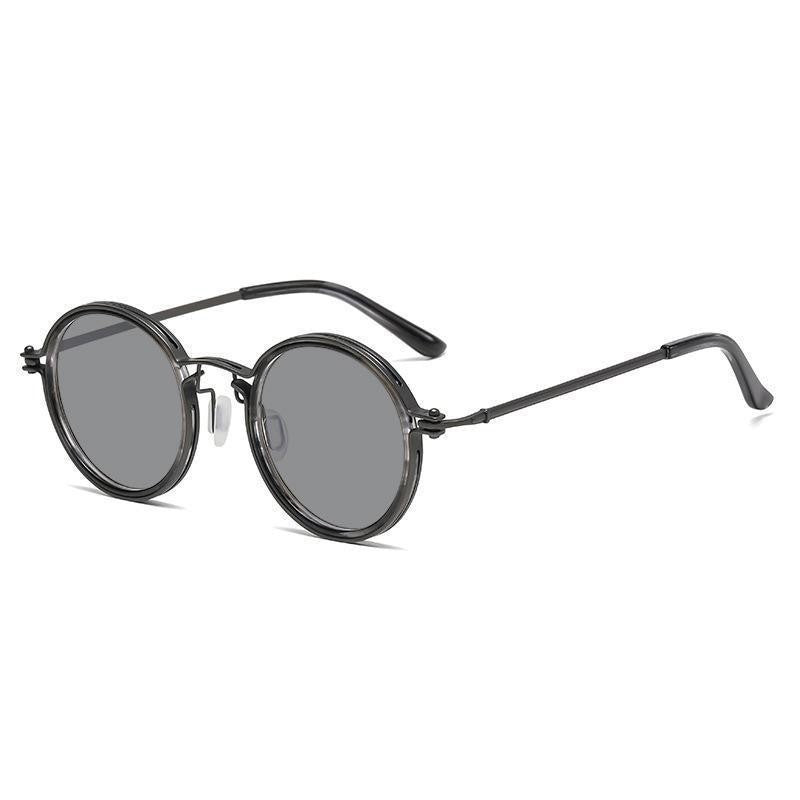 Men’s Round Punk Metal Shades - gaviara