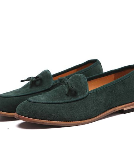 Men’s Suede Leather Loafers - gaviara