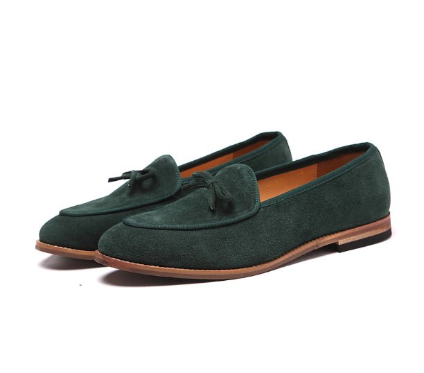 Men’s Suede Leather Loafers - gaviara