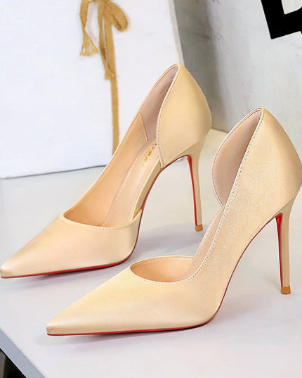Pointed Toe Stiletto Heels - gaviara