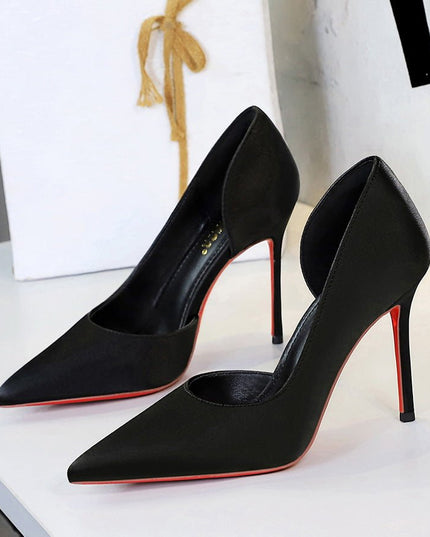 Pointed Toe Stiletto Heels - gaviara