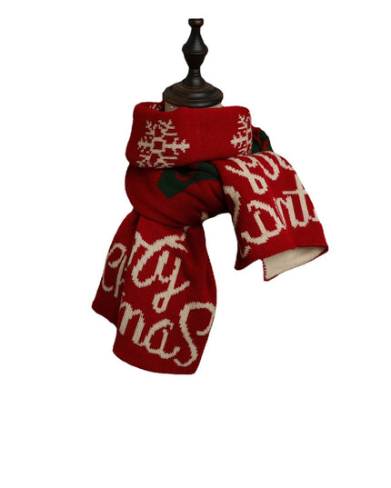 Red Knitted Scarf