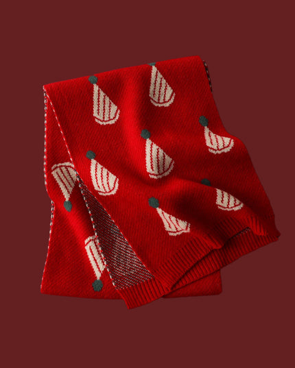 Red Knitted Scarf