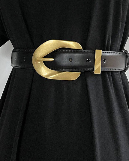 Retro Metal Buckle Women's Belt