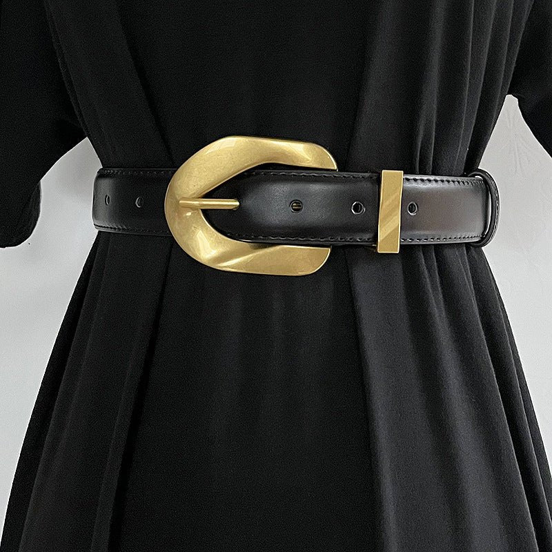 Retro Metal Buckle Women's Belt