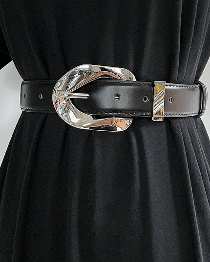 Retro Metal Buckle Women's Belt