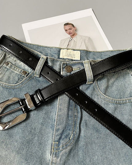 Retro Metal Buckle Women's Belt