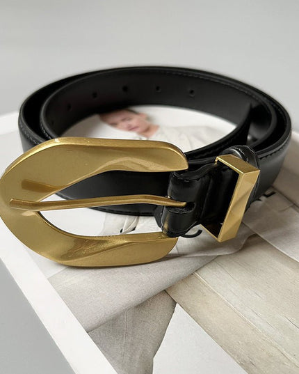 Retro Metal Buckle Women's Belt