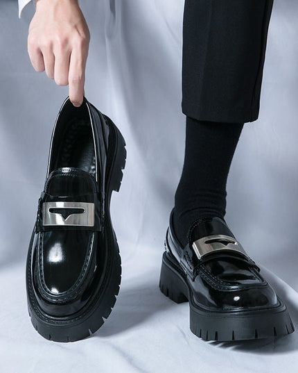 Rood Casual Leather Shoes - gaviara