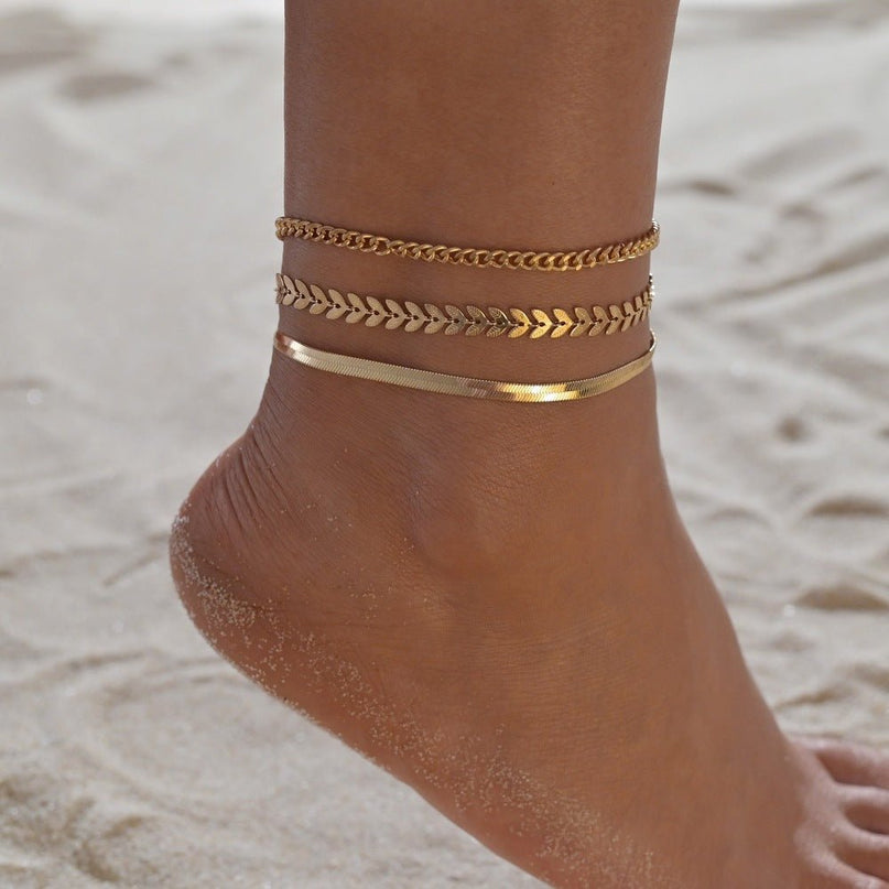 ROOD Retro Metal Anklets