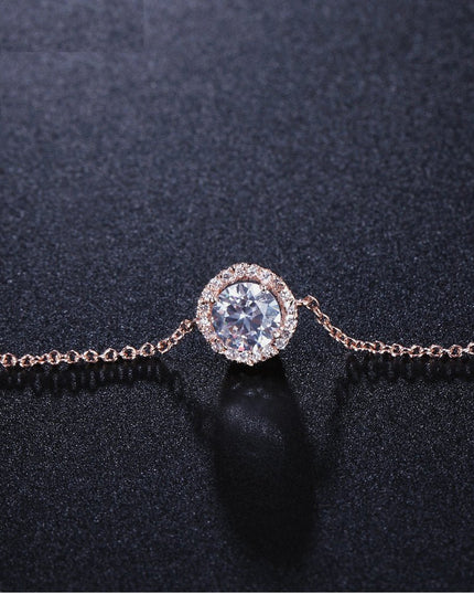 Round crystal anklets