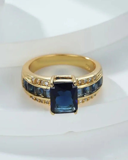 Simple Blue Fashion Ring