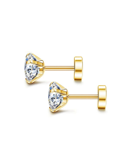 Steel Disc Earrings - gaviara