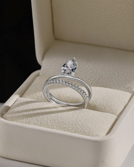 Sterling Silver Asymmetric  Ring