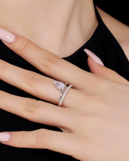 Sterling Silver Asymmetric  Ring