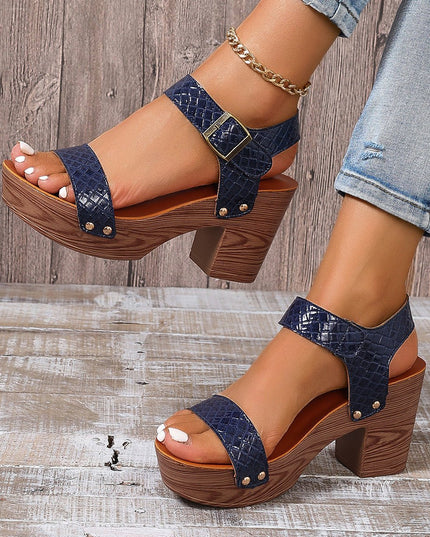 Strappy Peep Toe Heels