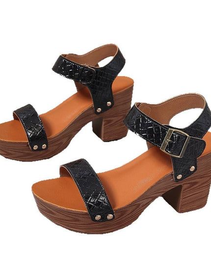 Strappy Peep Toe Heels