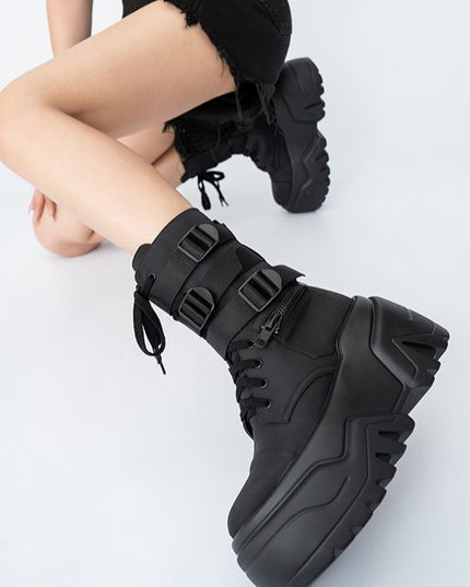 Super High Thick Sole 9cm Unisex Boots - gaviara