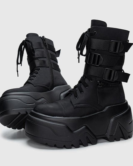 Super High Thick Sole 9cm Unisex Boots - gaviara