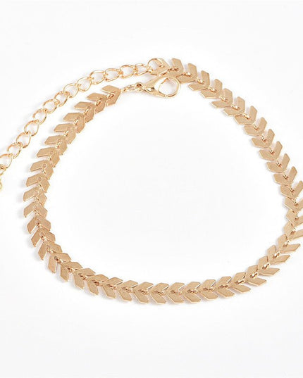 Women's Multi-layer Metal Chain Drill Anklet