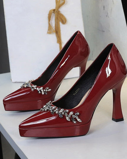 Women’s Patent Leather Heels - gaviara