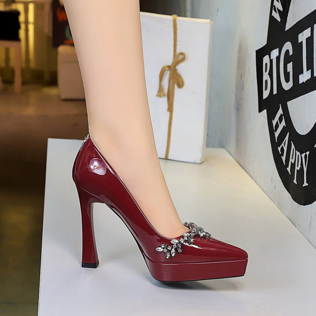 Women’s Patent Leather Heels - gaviara