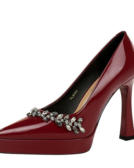 Women’s Patent Leather Heels - gaviara