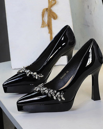 Women’s Patent Leather Heels - gaviara